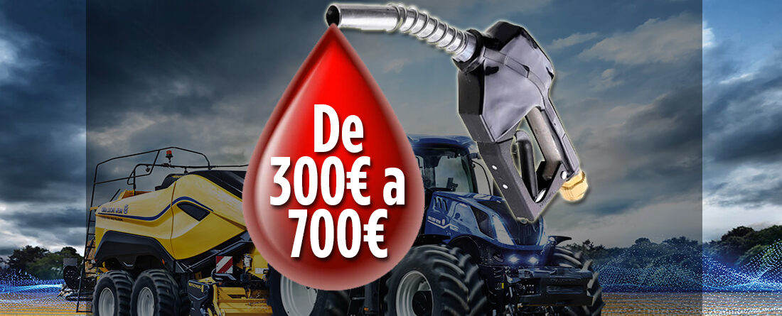 Tractor y subida de precio de gasoil agrícola
