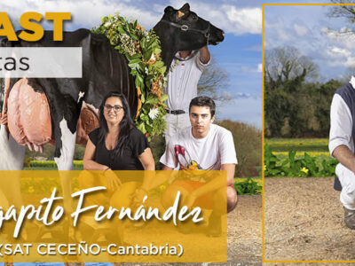 Familia de SAT Ceceño y la vaca Gran Campeona 2022