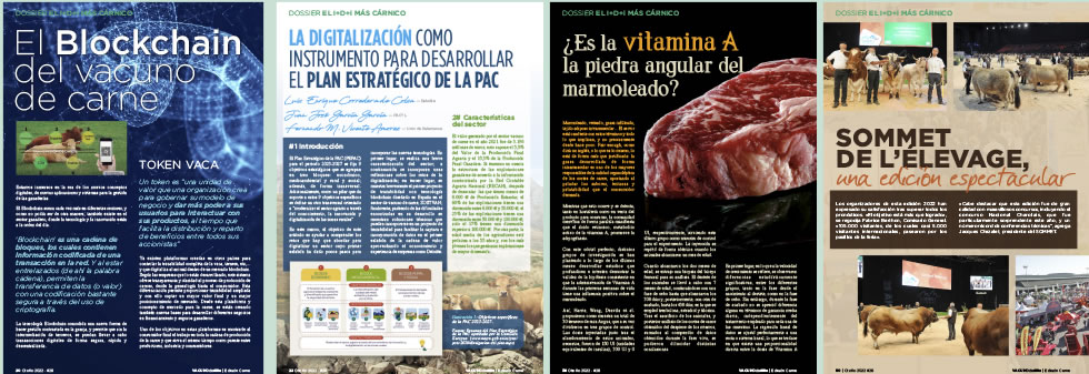 Páginas de la revista Vacuno de élite Carne Nº28