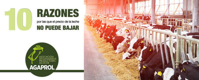 Vacas lecheras y logotipo AGAPROL