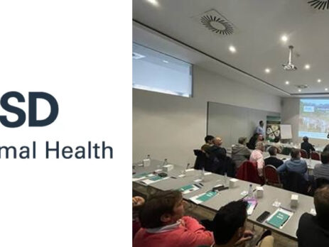 Logotipo de MSD Animal Health con veterinarios