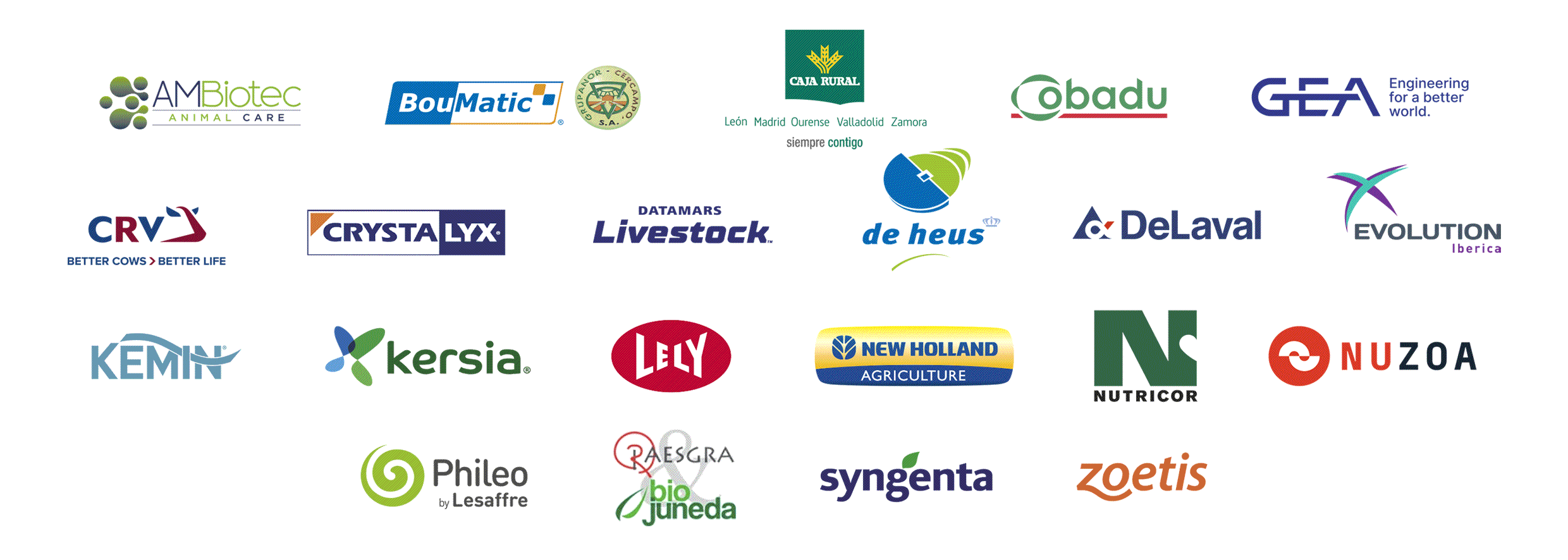 Logotipos de marcas patrocinadores del Desafío Frisona 2023