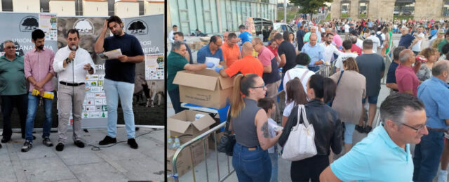 Unión por la Ganadería en la degustación de hamburguesas Salamanca 15 Julio 2023