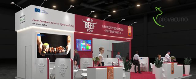 stand de provacuno en la feria china international