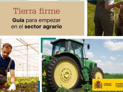 El Ministerio de Agricultura, Pesca y Alimentación publica Tierra Firme, un manual que facilita la incorporación al sector