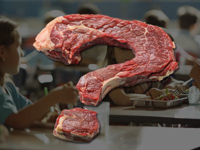 El Gobierno ignora la evidencia científica y reduce al mínimo el consumo de carne en los menús escolares