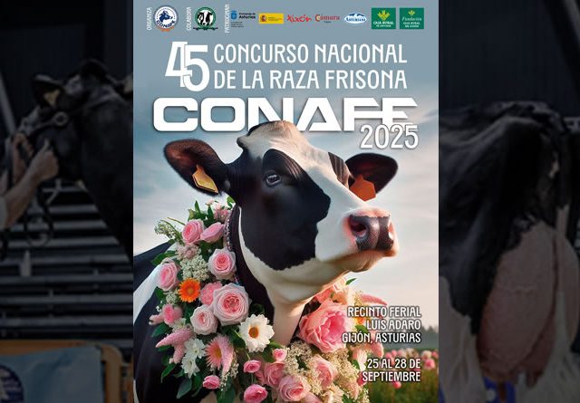 Cartel, cédula de inscripción y reglamento del Concurso Nacional de Raza Frisona CONAFE 2025