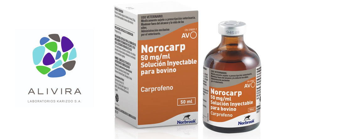 Norocarp 50 mg/ml para bovino, de nuevo disponible en ALIVIRA