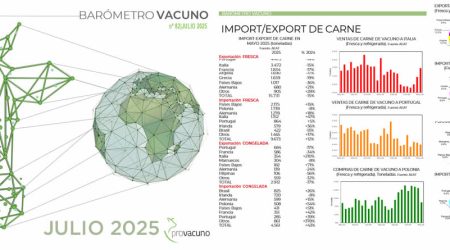 PROVACUNO publica el Barómetro Vacuno para Julio 2025