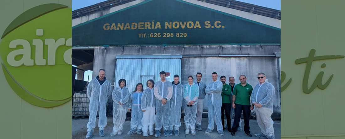 AIRA recibe una delegación de ganaderos de Irlanda interesados en el modelo cooperativo gallego