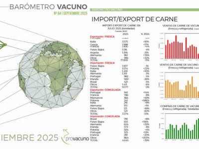 PROVACUNO publica el Barómetro Vacuno para Septiembre 2025