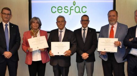 CESFAC reconoce el trabajo y la trayectoria de Juan Cánovas, Fernando Bacha, Pilar Gómez, Antonio Quijada y Pedro García