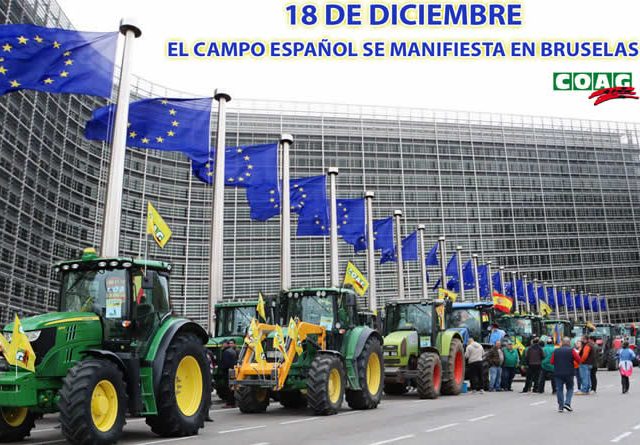 COAG alerta: los recortes en la PAC dispararían el precio de los alimentos entre un 6,5% y un 9,3% y encarecerían la cesta de la compra entre 350 y 500 euros por hogar