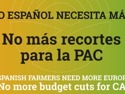 ASAJA, COAG y UPA informarán sobre la movilización histórica del campo europeo en Bruselas el 18 de diciembre