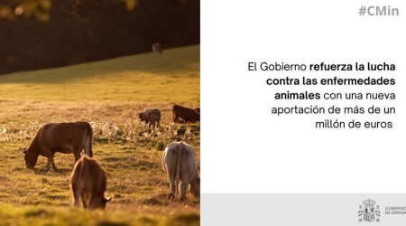 El Gobierno refuerza la lucha contra las enfermedades animales con una nueva aportación de más de un millón de euros