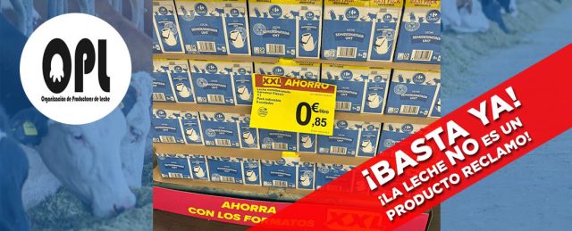La Organización de Productores Lácteos denuncia prácticas de reclamo con la leche