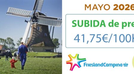 Friesland Campiña, precio garantizado en granja de 41,75€ para mayo