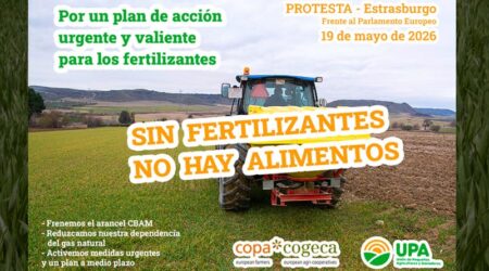 Agricultores de toda Europa se manifestarán en Estrasburgo por la crisis de fertilizantes