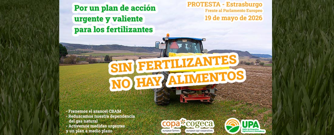 Agricultores de toda Europa se manifestarán en Estrasburgo por la crisis de fertilizantes