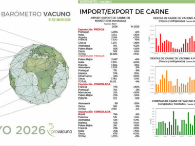 PROVACUNO publica el Barómetro Vacuno para Mayo 2026