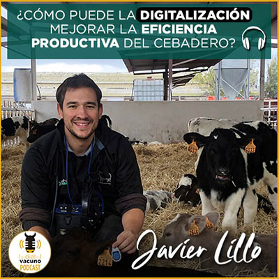 Javier Lillo, técnico de MSD en el podcast dial vacuno sobre cómo la digitalización mejora la productividad en los cebaderos de terneros