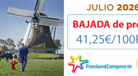 Friesland Campiña, precio garantizado en granja de 41,25€ para julio 2026