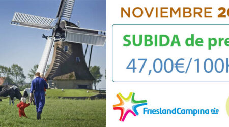 Friesland Campiña, precio garantizado en granja de 47,00€ para noviembre