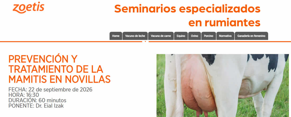 Zoetis organiza un webinar sobre prevención y tratamiento de la mamitis en novillas como parte de su iniciativa Ganadería en Femenino